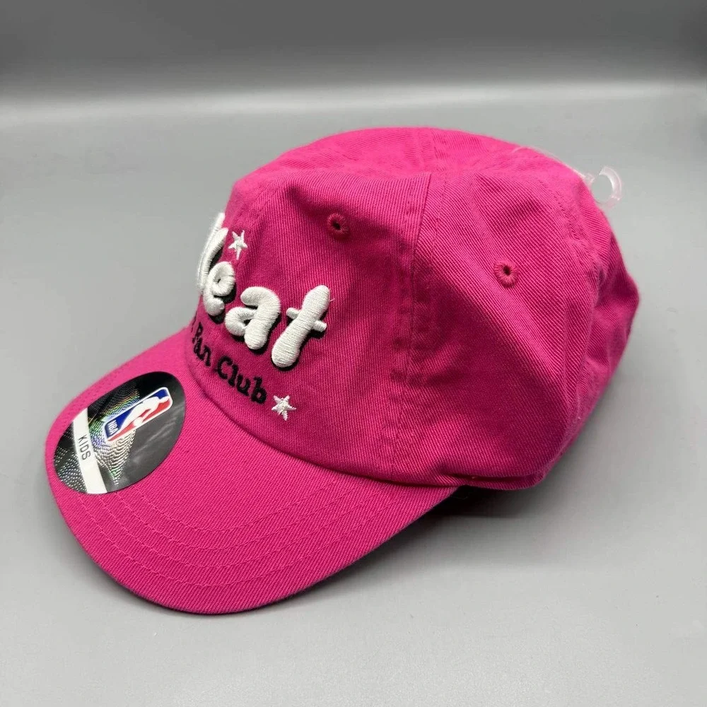 Miami Heat Hat Kids Infant Pink NBA Stretch‎ Strap Back Cap New
